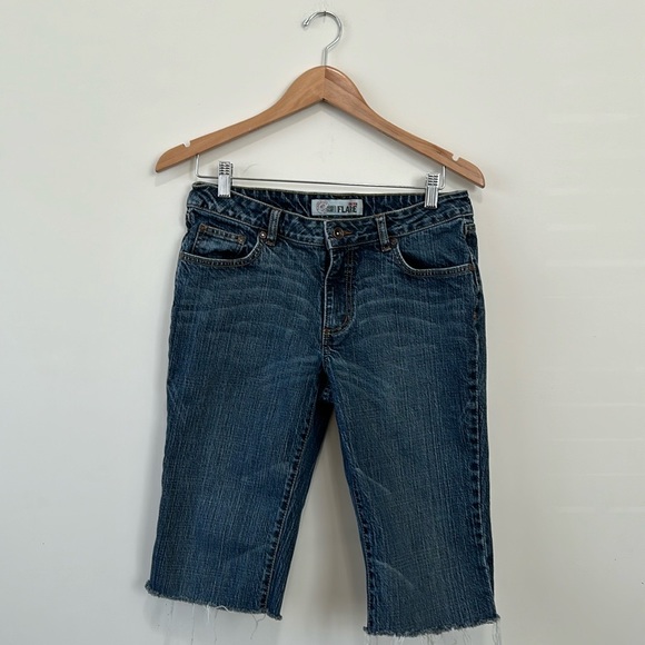 Faded Glory Stretch Flare Bermuda Women’s Bermuda Denim Shirt size 12 petite - Picture 11 of 11